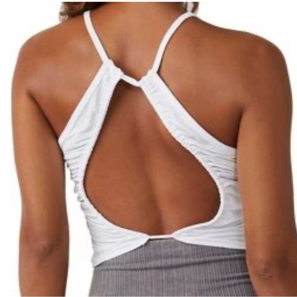 FP Movement Free Fold open back tank White Small